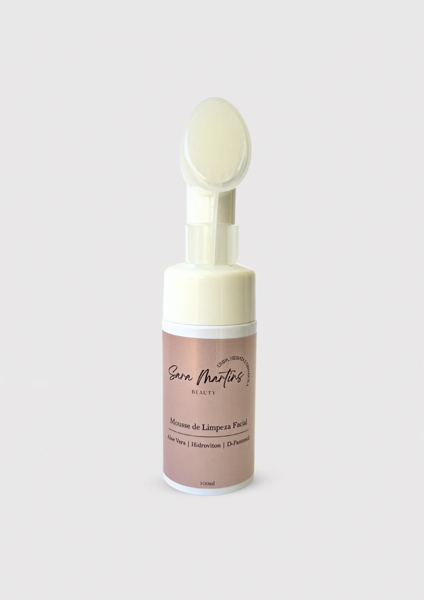 mousse de limpeza para skincare marca sara martins